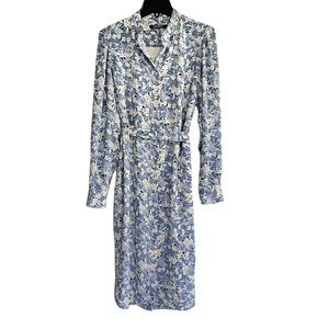 Lauren Ralph Lauren Shirtdress Floral Long Sleeve Midi Long Sleeve Casual EUC 8